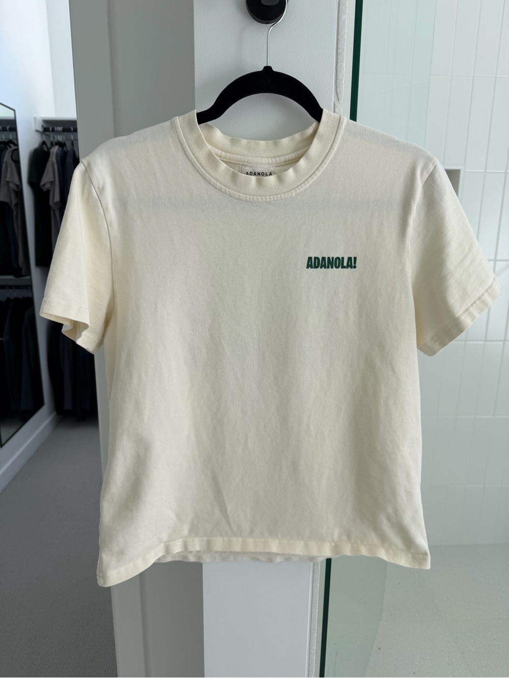 Adanola Cream Oversized Crewneck Tee - XS